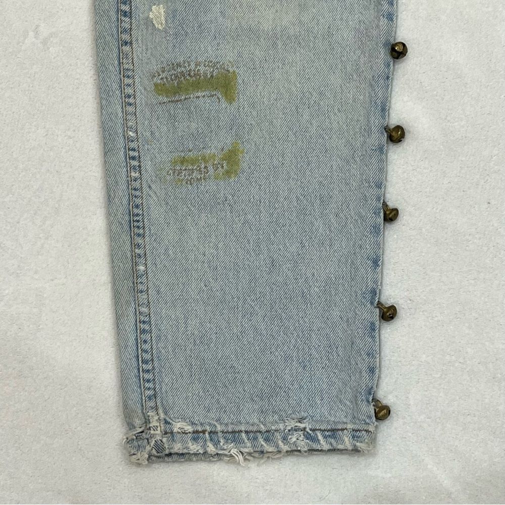 Vintage 90s Levi’s Orange Tab Patchwork Traveling Pants Size 32x34 - Picture 10 of 16